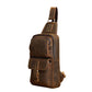 Handmade Full-Grain Leather Crossbody Bag with Adjustable Strap