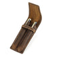 Handmade Full-Grain Leather Fountain Pen Case – Holds 2 Pens