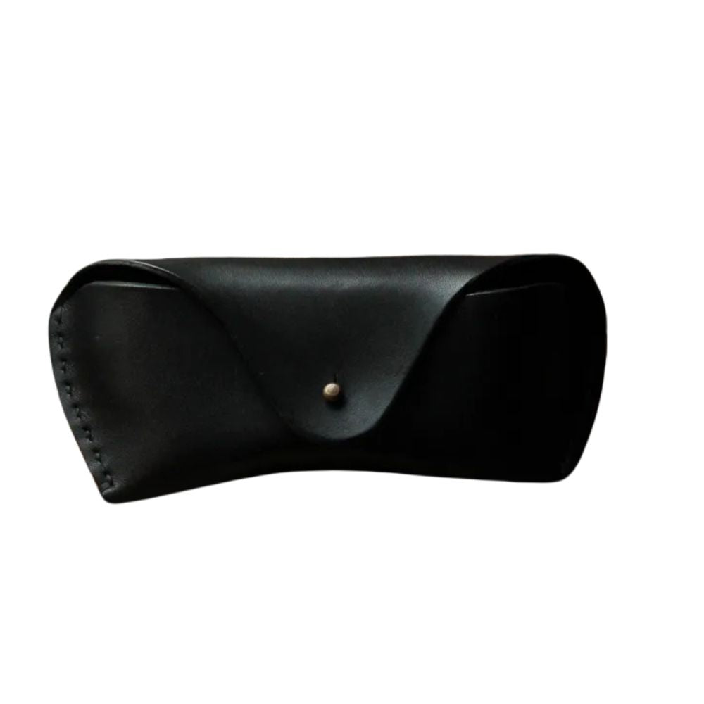 Handmade Genuine Leather Sunglass Case – Black