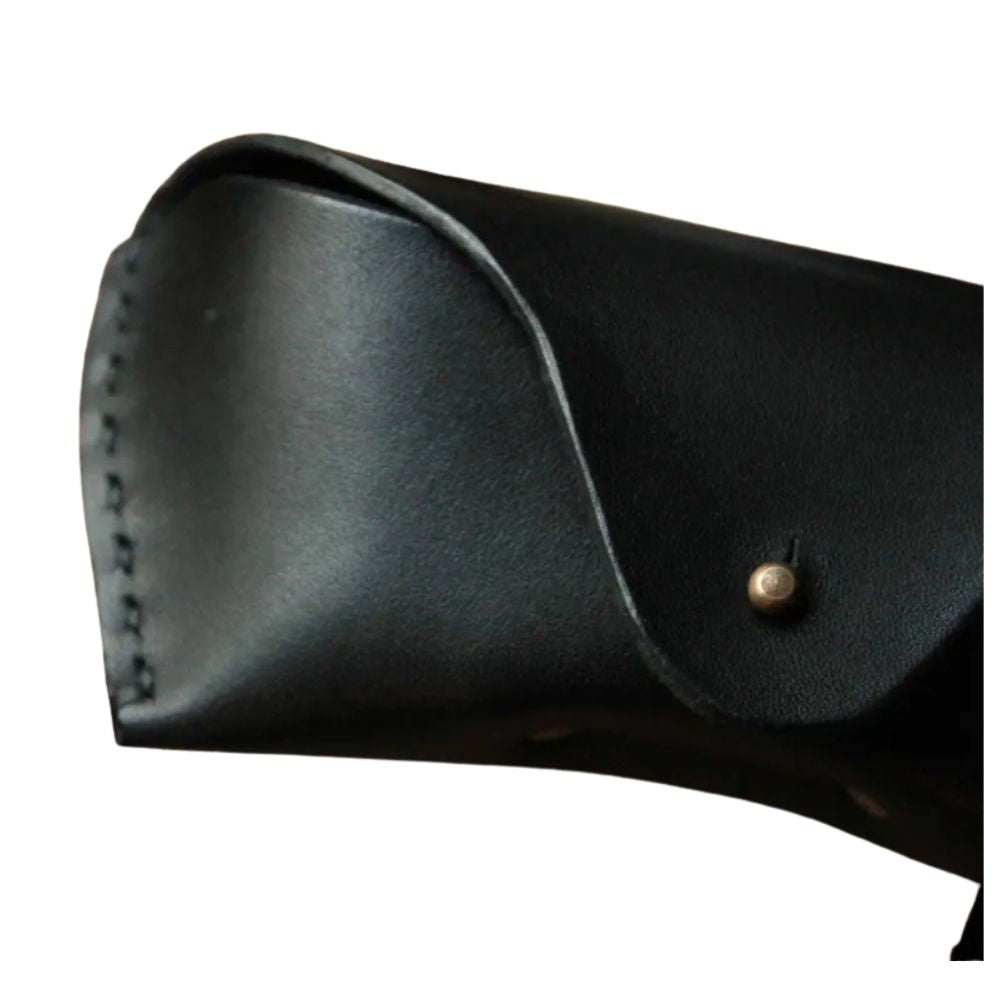 Handmade Genuine Leather Sunglass Case – Black