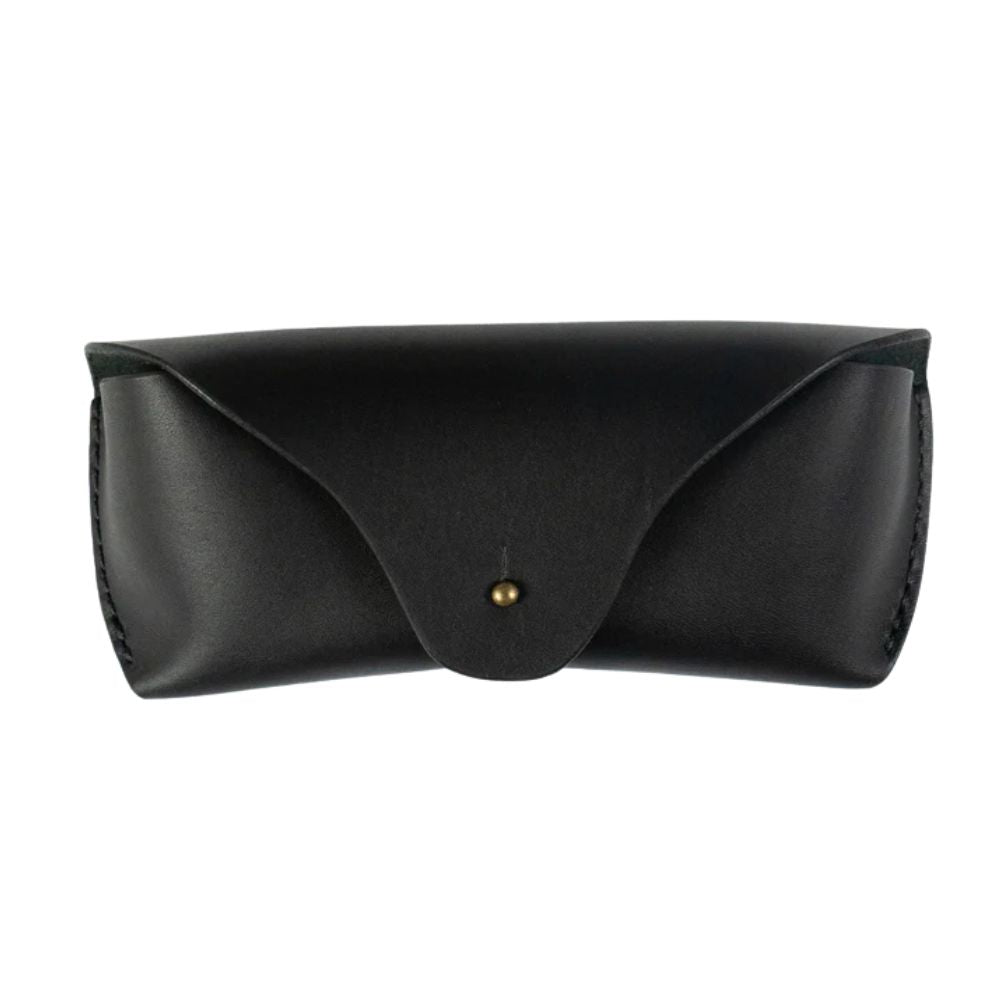 Handmade Genuine Leather Sunglass Case – Black