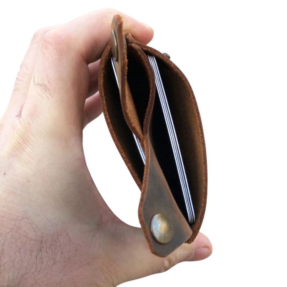 Handmade Leather Card Holder Wallet