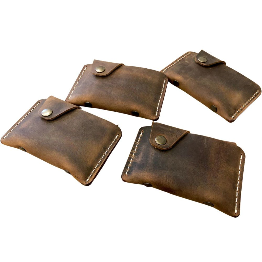 Handmade Leather Card Holder Wallet