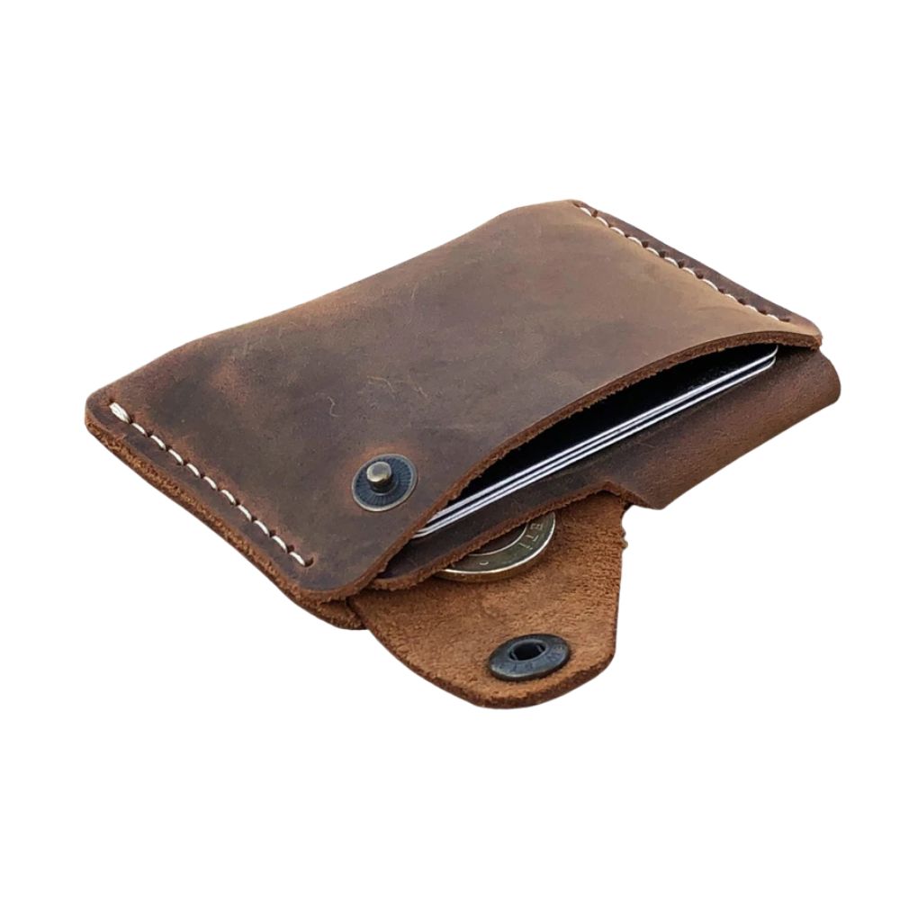 Handmade Leather Card Holder Wallet