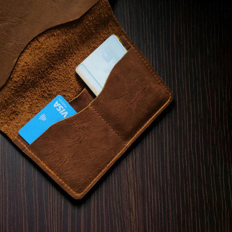 Handmade Men’s Brown Leather Passport Holder