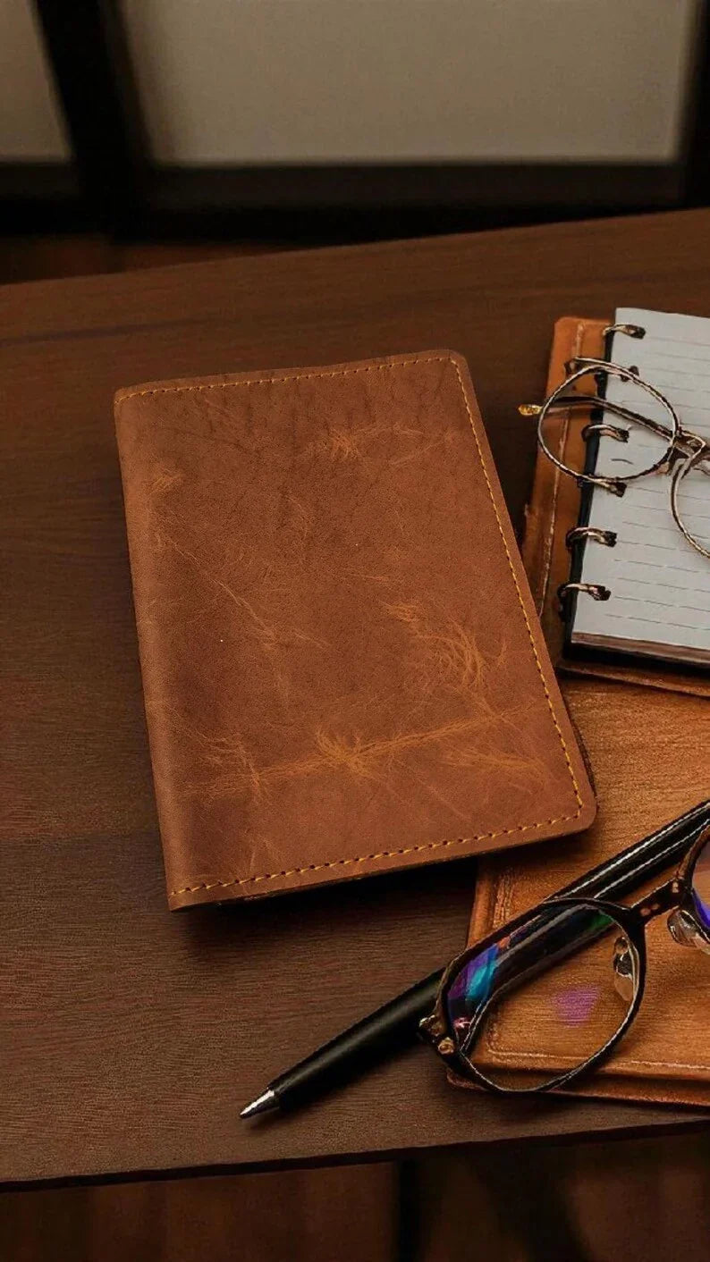 Handmade Men’s Brown Leather Passport Holder