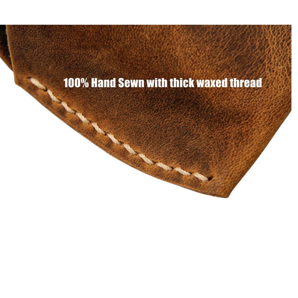 Handmade Vintage Slim Leather Sunglasses Case – Brown
