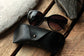 Handmade Genuine Leather Sunglass Case – Black