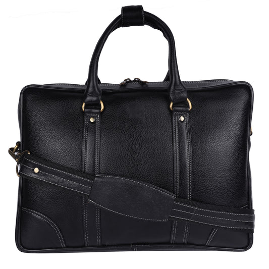 Leather Laptop Briefcase Messenger Bag