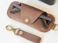 Genuine Leather Sunglasses Pouch with Clip