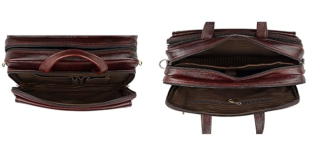 Men’s 16-Inch Genuine Leather Office Laptop Bag