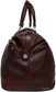 Men’s 22-Inch Genuine Brown Leather Travel Bag