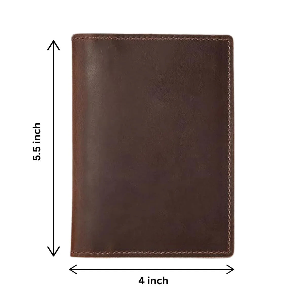 Men’s Full Grain Leather Passport Holder with 4 Card Slots