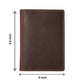 Men’s Full Grain Leather Passport Holder with 4 Card Slots