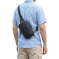 Men’s Genuine Leather Chest Bag – Crossbody Sling Backpack