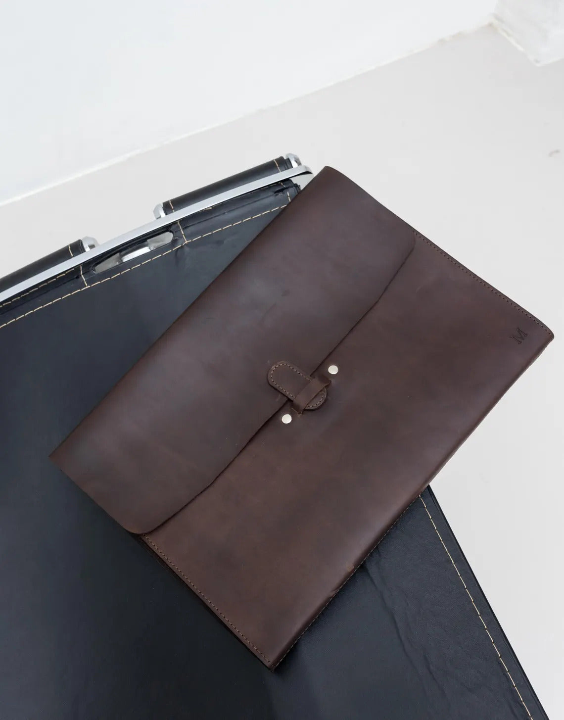 Premium Leather Laptop Sleeve Bag