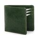 Hunter Green Full Grain Leather Slim Wallet for Men – VerdeX Bifold Design