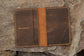 Vintage Buff Leather Passport Case