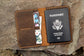 Vintage Buff Leather Passport Case