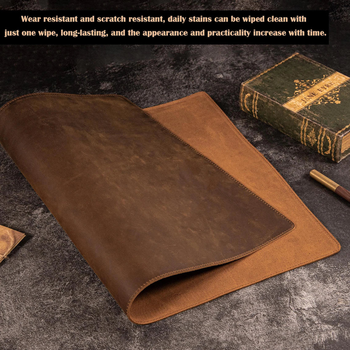 Vintage Leather Desk Mat