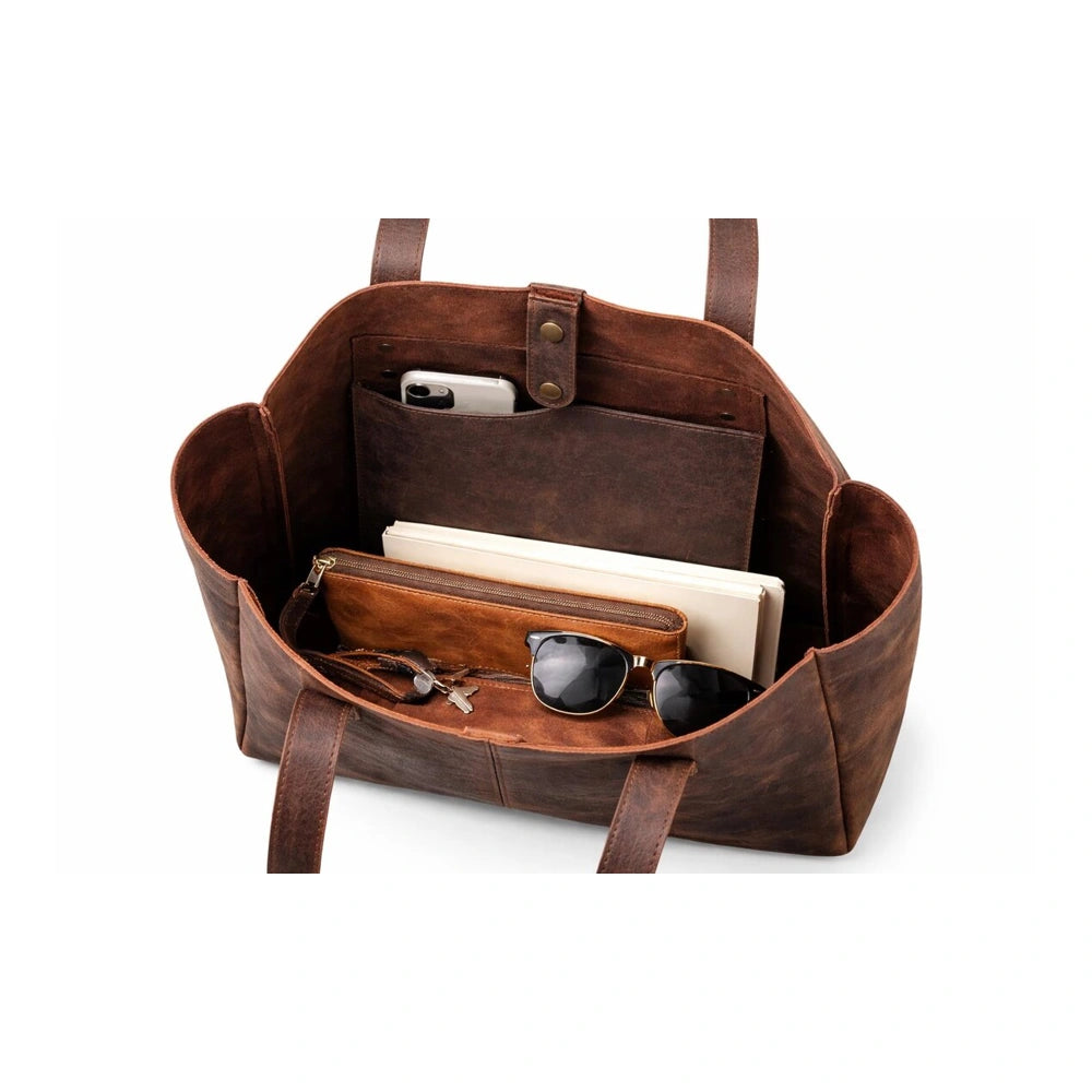 Aurelio Vintage Leather Tote Bag
