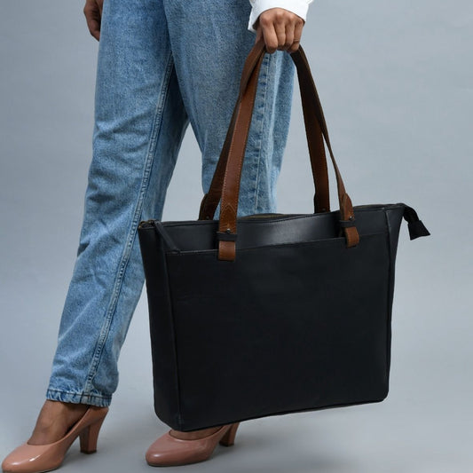 Vogue Leather Tote Bag for Women's Laptops