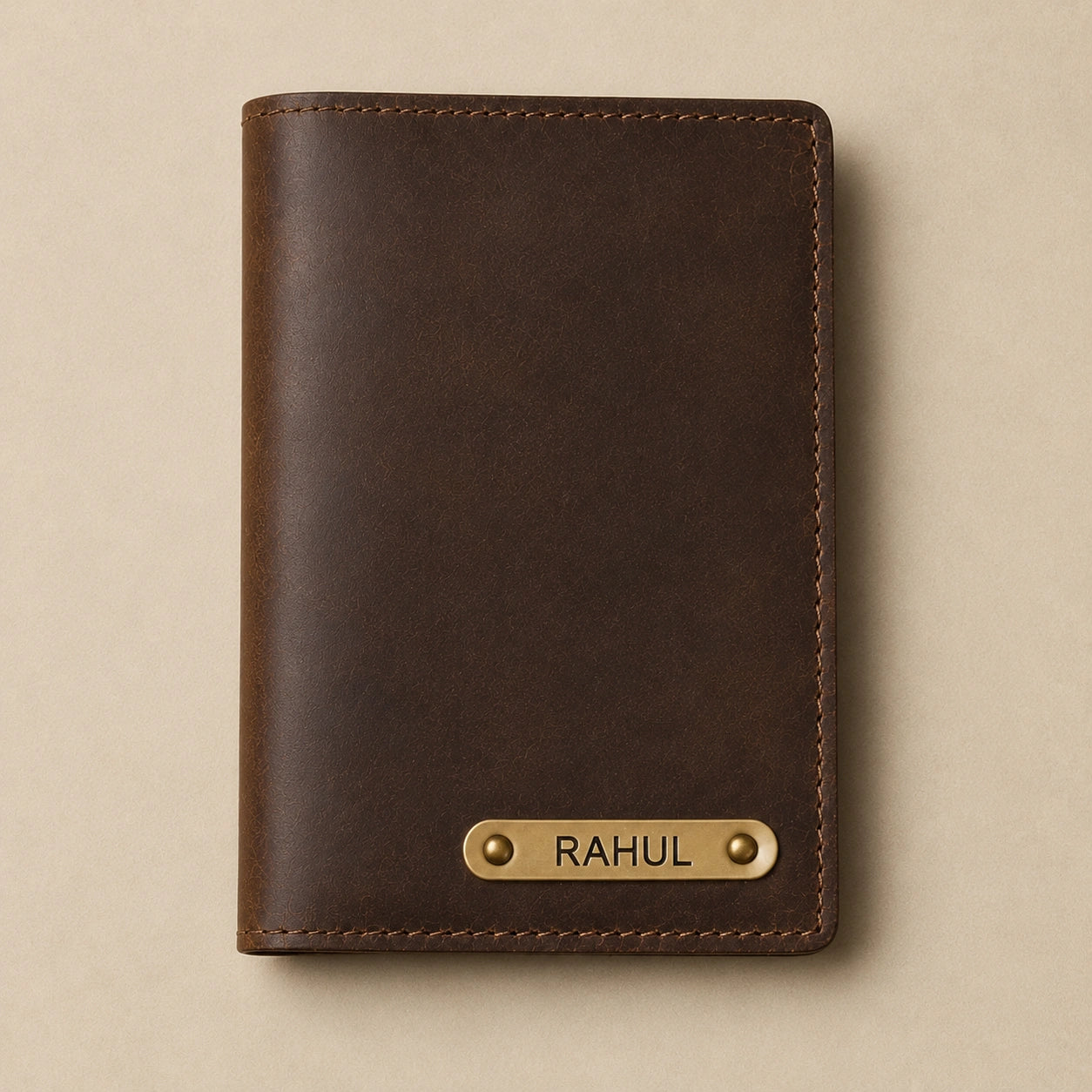 Personalized Leather Gift Combo Set for Men Wallet Passport Cover Keychain