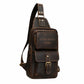 Handmade Full-Grain Leather Crossbody Bag with Adjustable Strap