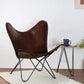 Brown Leather Butterfly Chair Relaxing Chair