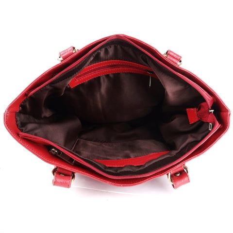 Genuine Leather Brown Women's Tote Handbag