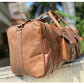 Genuine Leather Duffle Luggage Bag for Travel