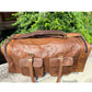 Genuine Leather Duffle Luggage Bag for Travel