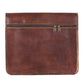 Genuine Leather Flap Messenger Bag  (Brown)
