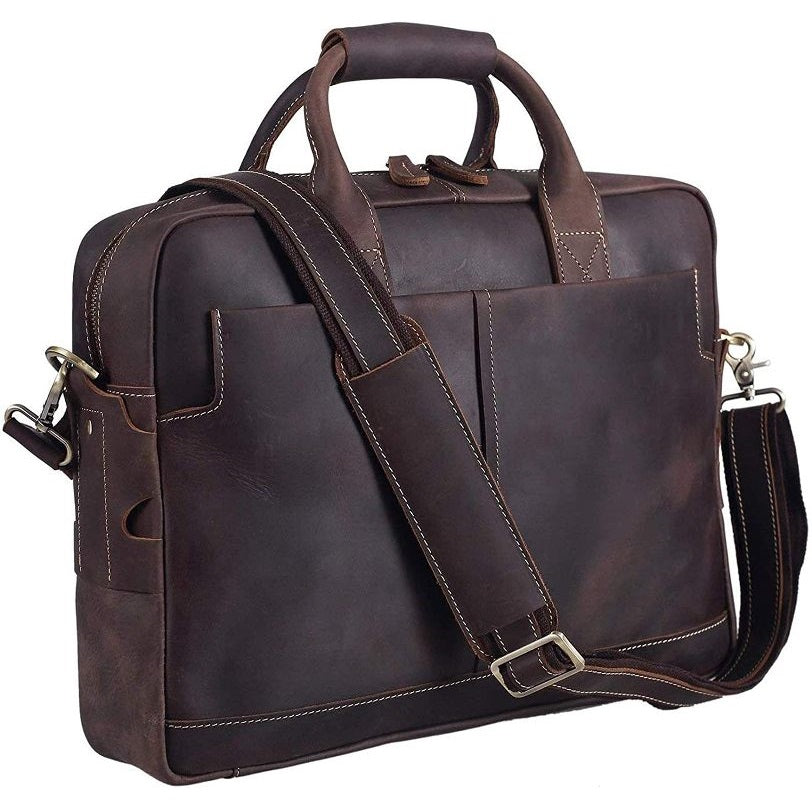 Genuine Leather Full Grain Briefcase Bag