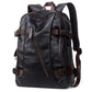 Genuine Leather Messenger Backpack For Travel