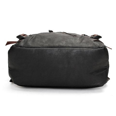 Genuine Leather Messenger Backpack For Travel