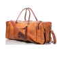 Genuine Leather Overnight Weekender Luggage Duffle Bag