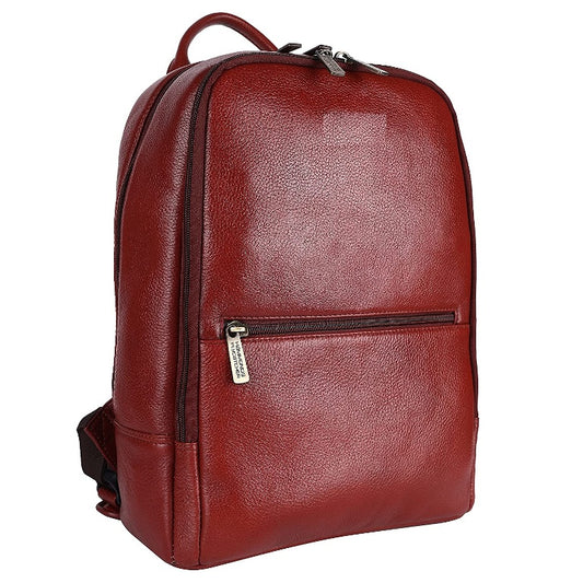 Genuine Leather Stylish Elegant Backpack Brown