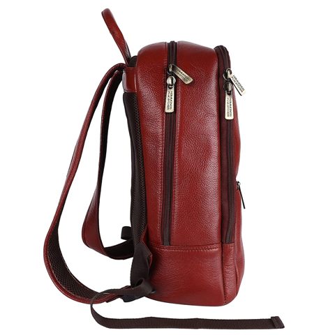 Genuine Leather Stylish Elegant Backpack Brown