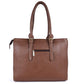 Genuine Leather Women's Brown Laptop Messenger Bag