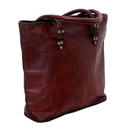 Handmade Genuine Leather Woman Tote Bag