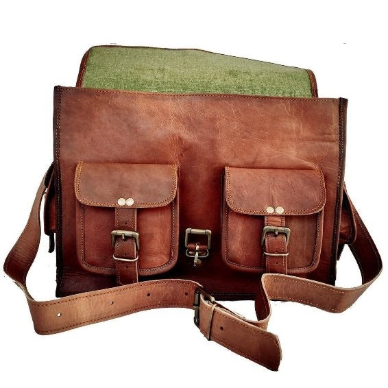 Handmade Leather Briefcase Bag