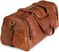 Handmade Leather Travel Duffle Bag Vintage Brown 