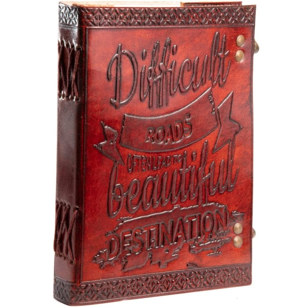 Leather Antique Difficult Road Journal