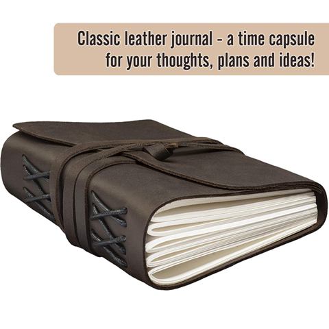Leather  Bound Journal Notebook for Men Women