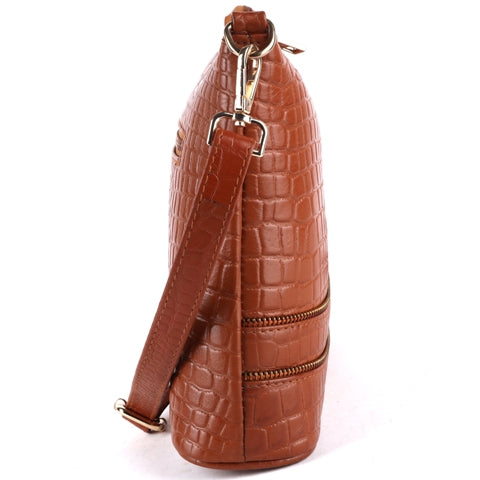 Leather Handbag with Adjustable Strap