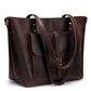 Leather Handmade Shoulder Satchel Tote Bag