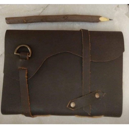 Leather Journal Writing Bound Journal With Pencil
