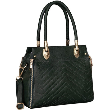 Leather Top-Handle satchel Tote Handbag