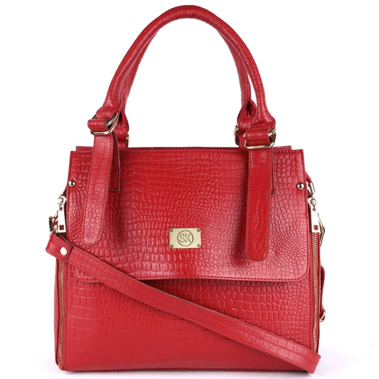 Leather Top Handle Shoulder Sling Hand Bag